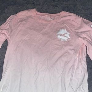 pink ombré hollister shirt